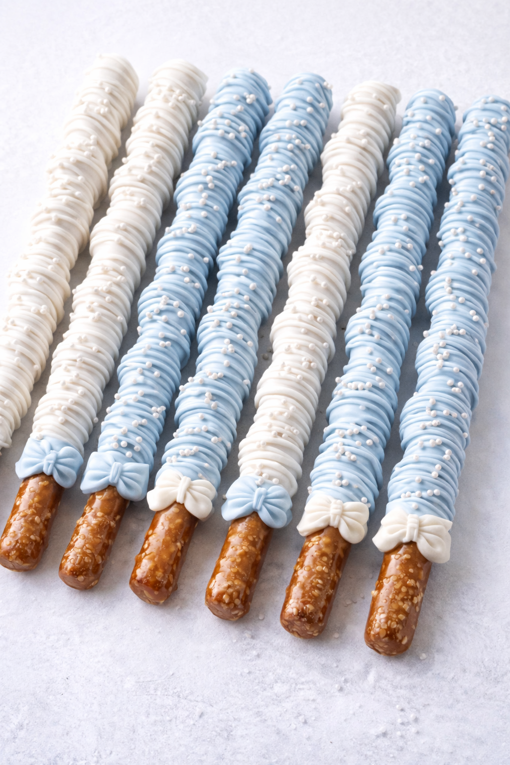 🥨✨ Caramel Wrapped Pretzel Rods